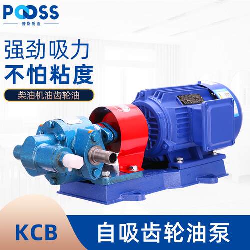 普斯齿轮油泵电机CB两相220v机油柴油泵380大流量高压输油自吸泵