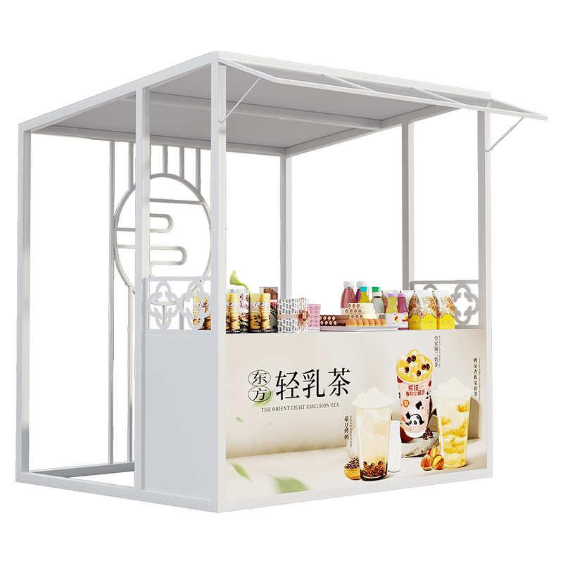 文旅摊位展示架集市商场移动花车铁艺夜市活动展会促销架售卖亭