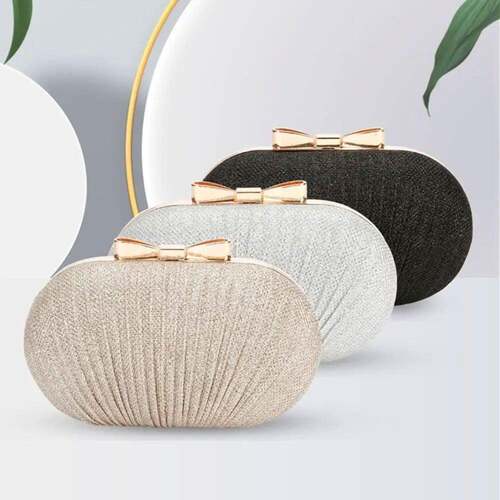 Wedding Bridal Clutch Handbag Women Evening Party Bag Chain