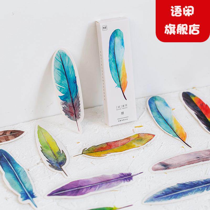 陌墨书签 羽 致敬自然记忆中的飞鸟文具便签留言摘要功能卡片30张