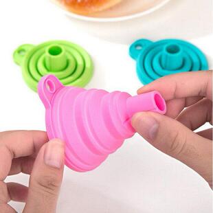 Silicone Foldable Funnel with Large Mouth Suction Nozzle, Gr