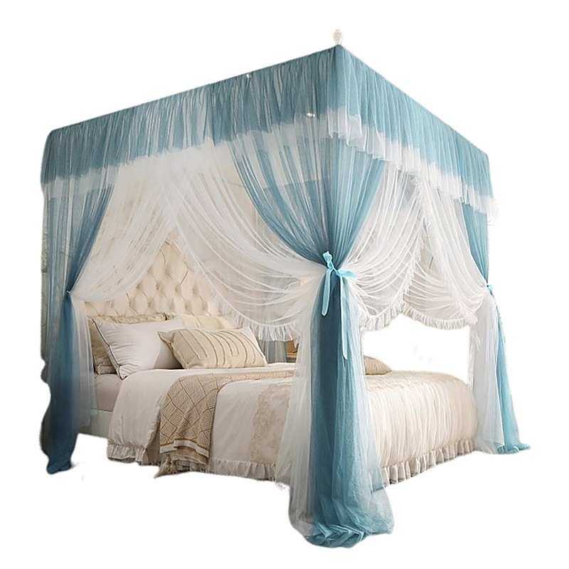 风支架三开8x2.老式宫廷公主帐家用门双人床落地1纹双层5米1蚊帐,床上用品,蚊帐,淘宝优惠券,粉丝福利购,淘宝优惠卷