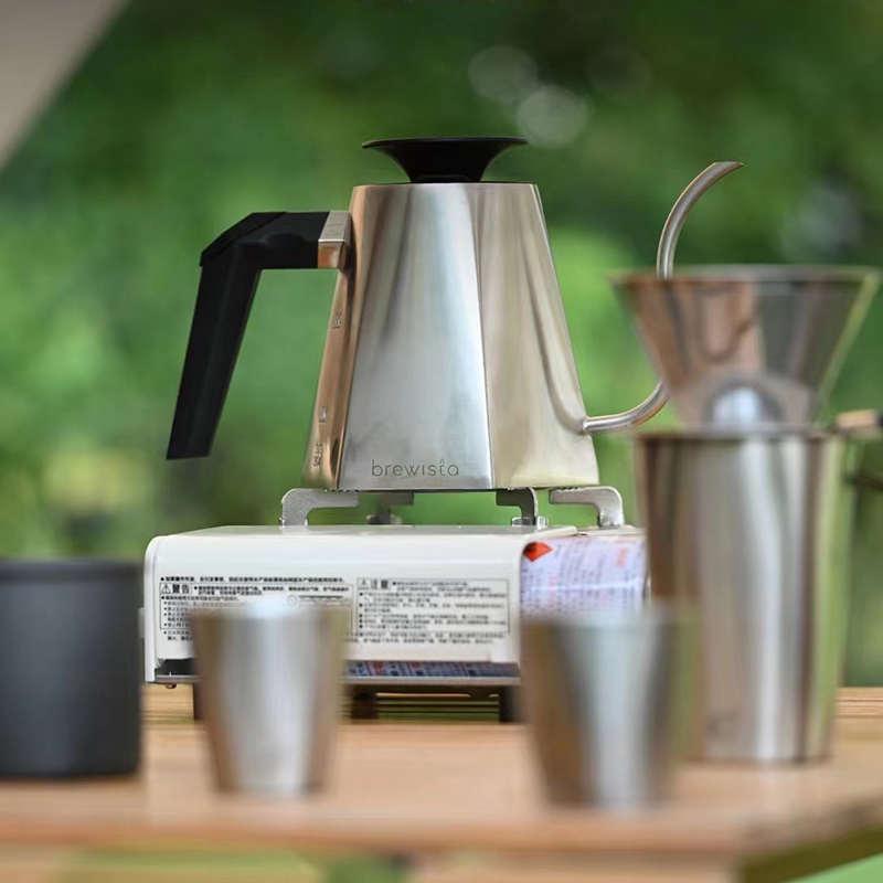Brewista手冲咖啡壶挂耳咖啡茶冲泡壶不锈钢滴滤式长嘴细口壶0.8L
