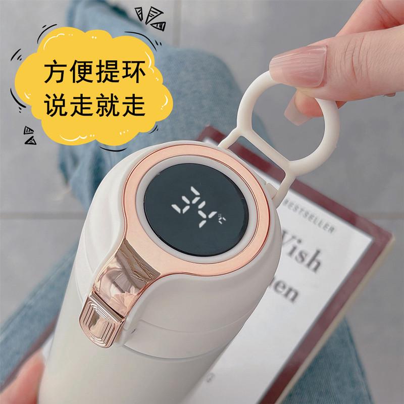 不锈钢保温杯动漫卡通可爱水杯蜡笔小新周边带手提便携学生杯子