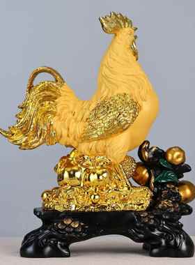 大吉大利公摆件家铺居客厅玄关酒柜装鸡饰十二生肖店招YF大吉大财