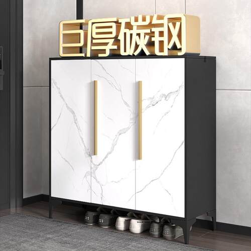 鞋柜收纳柜一体靠墙家用门口大容量多层超大走廊过道带门门厅鞋柜