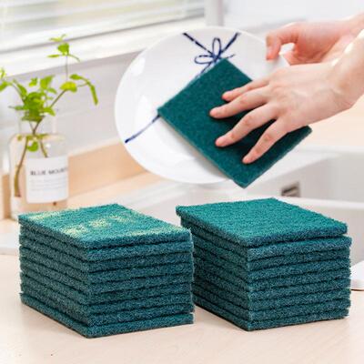 Home-use sand-containing sponge scouring pads, kitchen pot s