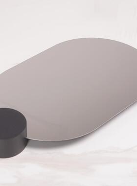 北欧极简托盘面不锈钢薄首饰收纳SCS盘样间板售楼处家片居装饰摆