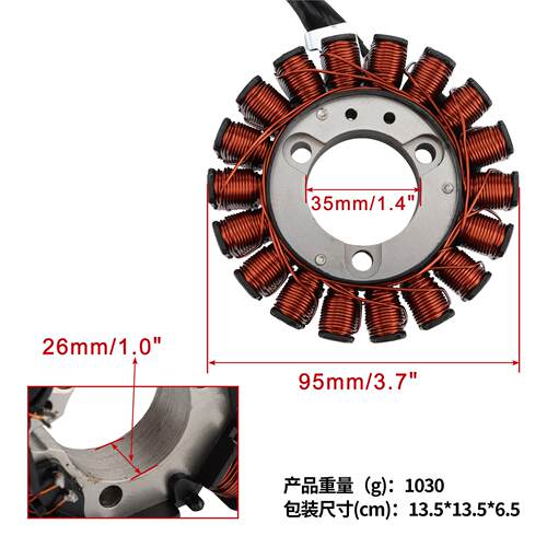 Fosa 250 Forza 250 NSS250 MF06摩托点火磁电机定子线圈
