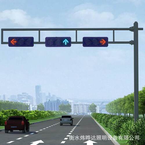 供应框架式信号灯杆山东德州地区L型交通信号红绿灯灯杆