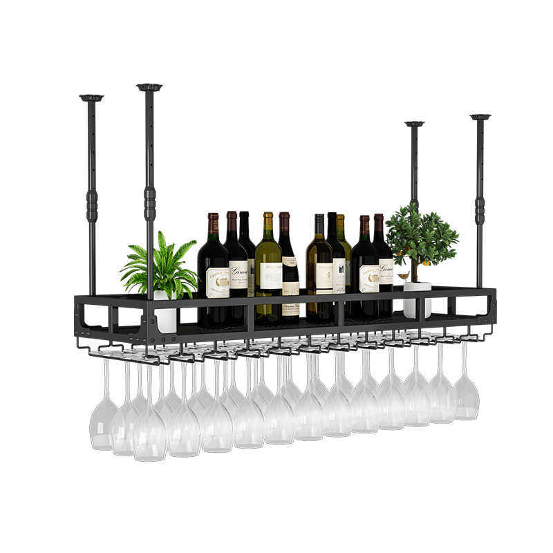 吧台吊架酒架置物架悬挂酒吧吊杯架倒挂式酒柜展示柜清吧上方酒杯