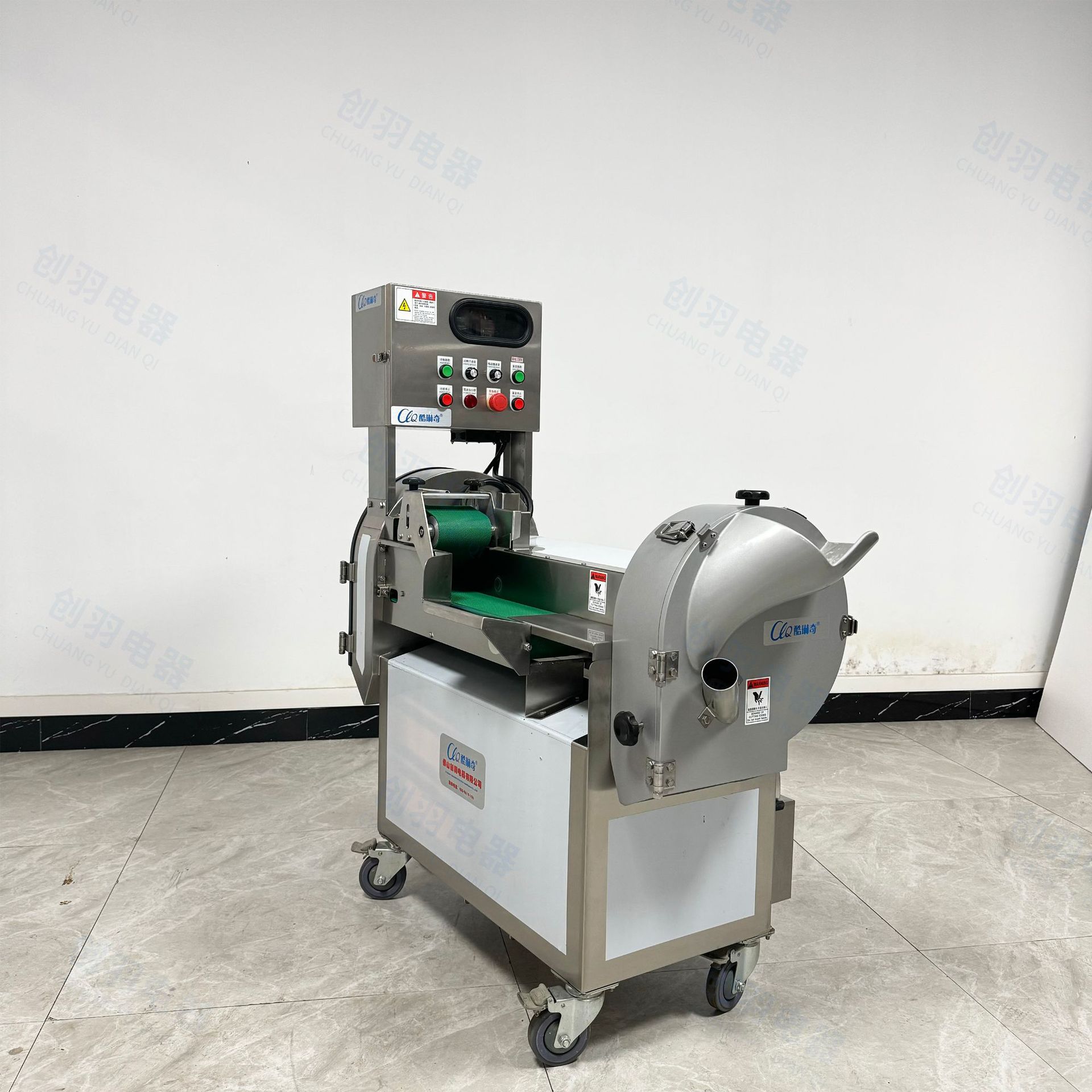 饺子厂包子厂多功能双头切菜机菜馅机 韭菜韭黄切段机萝卜切片机