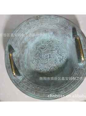 仿古铜盆金盆洗手 古代烤火盆 炭火盆 木炭盆 冬天烤火盆