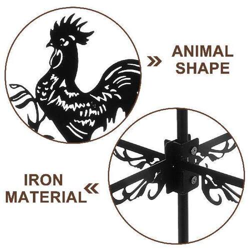 Farm Yard Metal Wrought Iron Roof Decoration Weather Vane