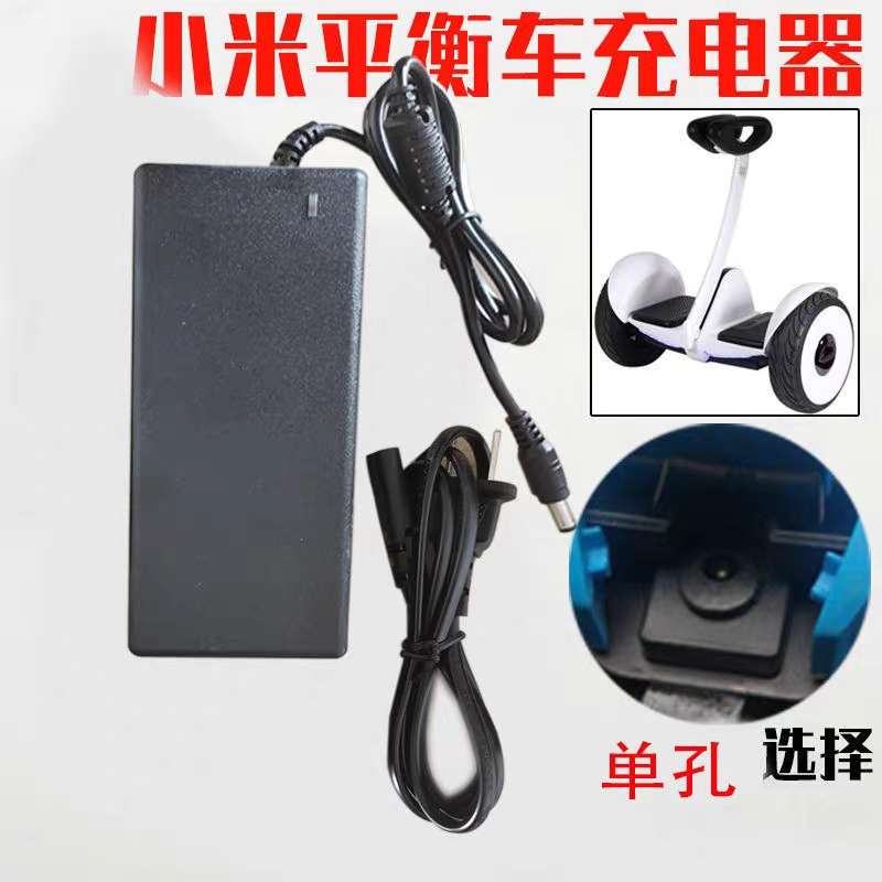 米两轮双轮平衡车DC孔单孔头专用63V充电器54.8V电源线54V通用家