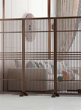 新中式屏风隔断客家用实木遮AP-NZPF挡格栅厅折公叠玄移动入户关