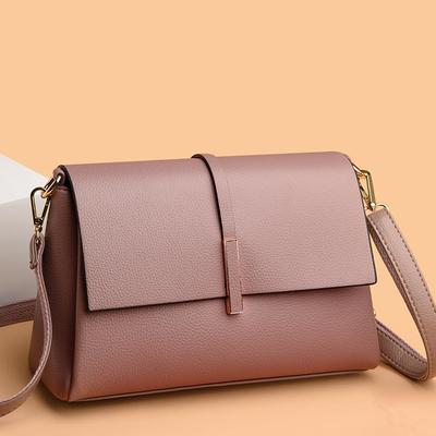 品牌专柜真皮包包女新款女士时尚百搭送妈妈软皮单肩包斜挎小方包