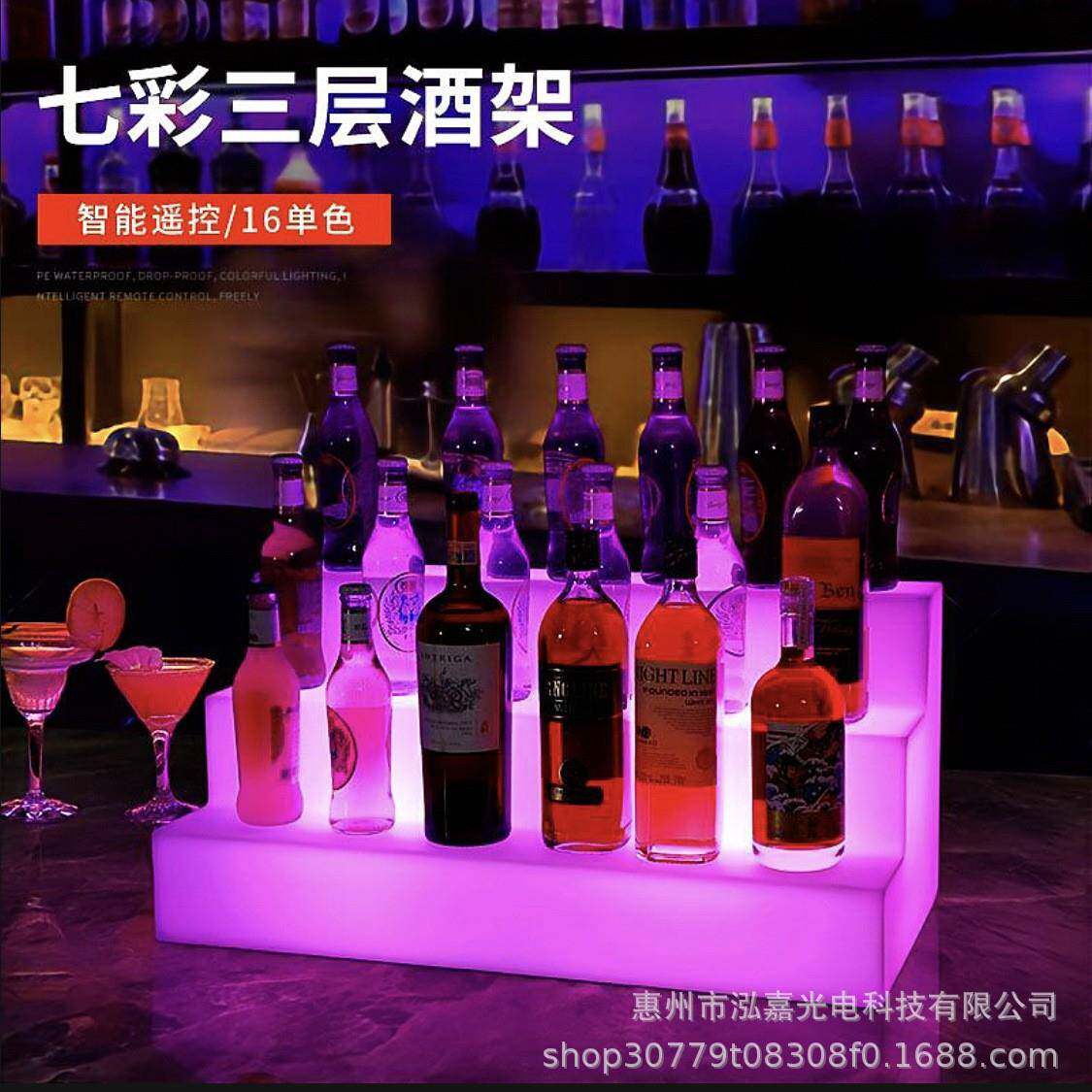 七彩香槟光冰桶KT发V酒吧台啤D酒鸡尾酒冰桶创MVX意塑料LE圆形冰