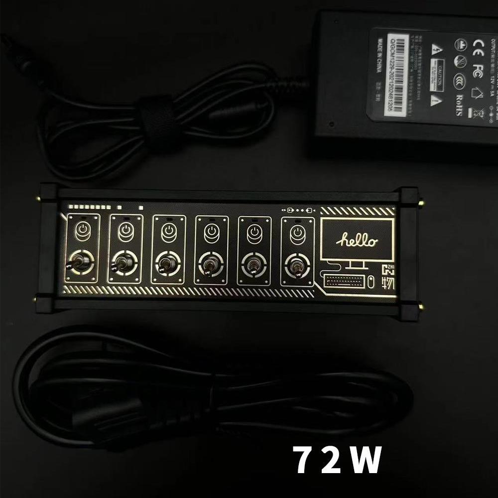 Punkcyber创意数码荧光管时钟Wfd覆古桌面装饰作为礼物给男朋友的