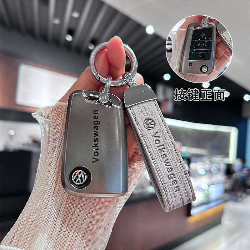 适用大众钥匙套速腾朗逸宝来桑塔纳途观凌渡polo高尔夫汽车包扣壳