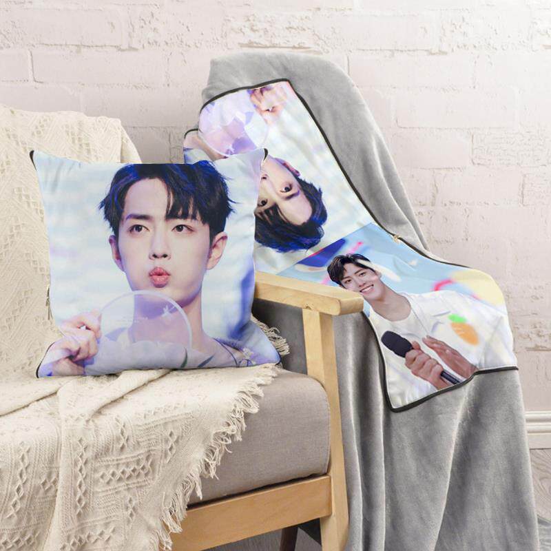 A6Ldiy图片定 制抱枕毯子两用靠枕珊瑚绒毯二合一车载大号被真人