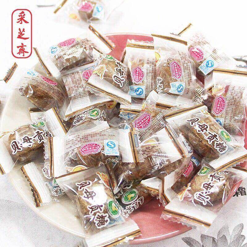 苏州特产老字号采芝斋贝母贡糖薄荷糖清凉传统糖果散装独立小包装