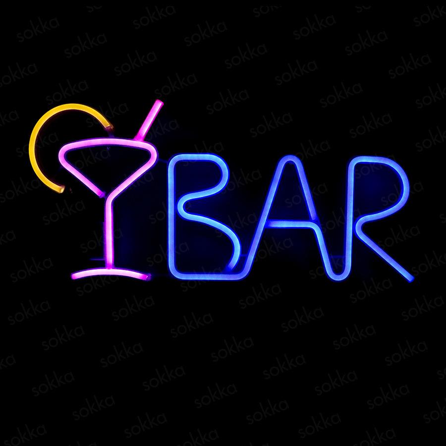现代创意多色霓虹灯 LED字母灯bar酒吧氛围灯 活动聚会装饰霓虹灯