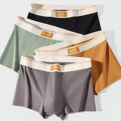 6pcs Men's Underwear Set Casual Boxer Briefs & Shorts