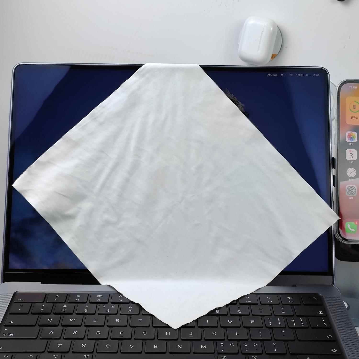 超细纤维适用MacBook清洁iPad平板Pro屏幕抛光布擦拭手机无尘苹 果