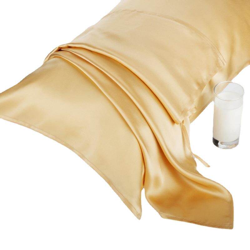 真丝枕套重磅纯真丝枕巾一对装100桑蚕丝旅行枕巾多色