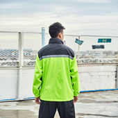 183华海骑行雨衣机车摩托车反光双层分体雨衣雨裤 定制OEM工厂 套装