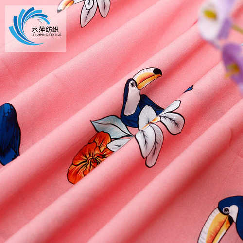 棉人棉CR混纺数码印花布