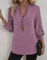 Women's Beach Cover Up hoodies sweatshirt Long Sleeve V Neck thumbnail 4