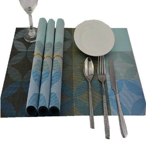 1Pc PVC 30x45cm Rectangle Placemat For Dinner Table Cup