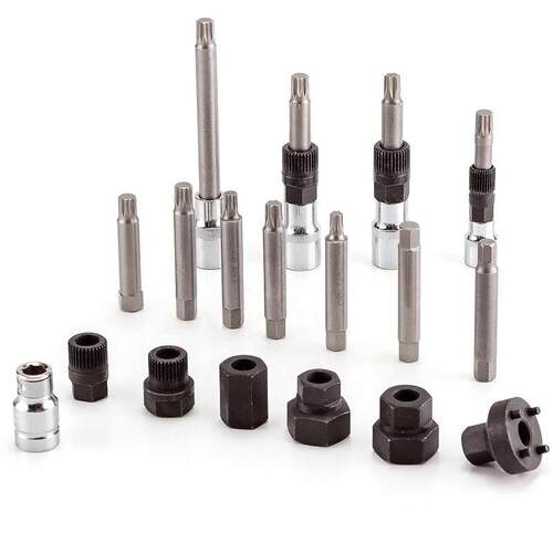 18件套汽车发电机皮带轮拆卸工具电机皮带盘拆装工具组合箱汽修