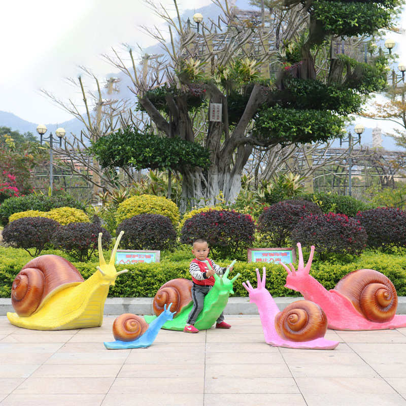 雕塑园林景观动物小品仿真摆件花园玻璃钢造景蜗牛庭院户外草坪