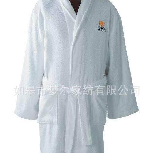 厂家供应纯棉酒店浴袍 民宿浴袍 加厚全棉吸水睡袍 可加logo