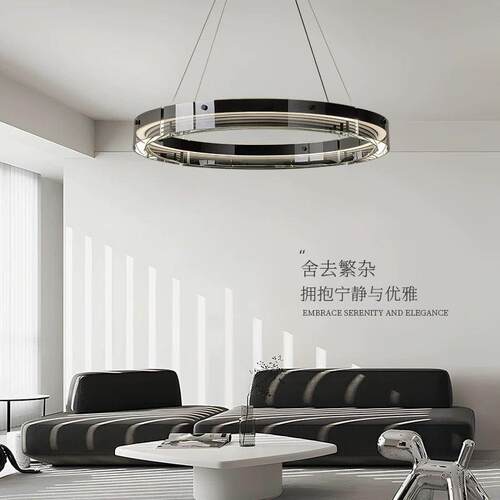 意式极简客厅吊灯新款高端设计师现代简约创意饭厅展厅卧室吊线灯