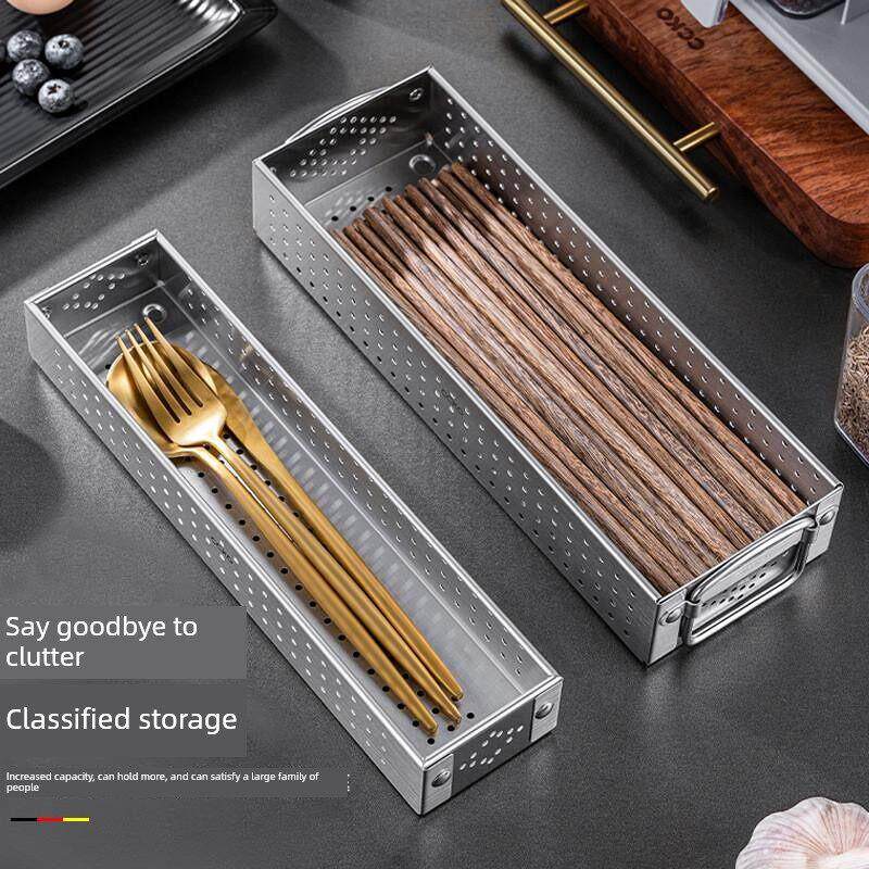 304不锈钢消毒柜内置碟架托盘勺子筷子盒厨房收纳盒配件商业排水