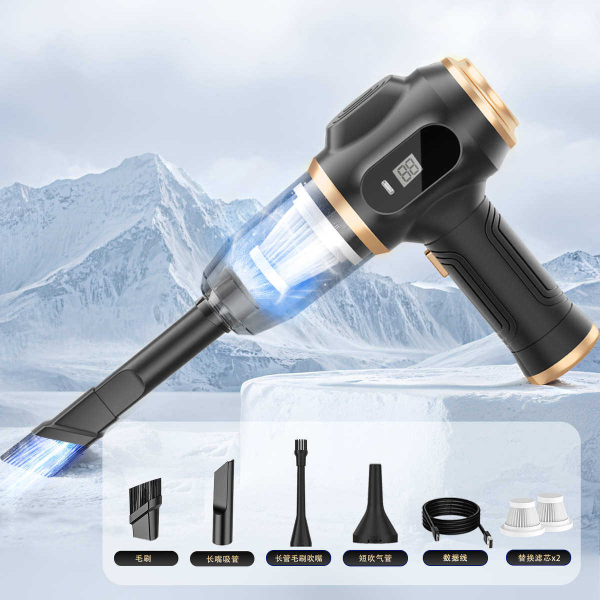 车载吸尘器超强大吸力汽车专用无线手持便携式吸尘器吸吹一体