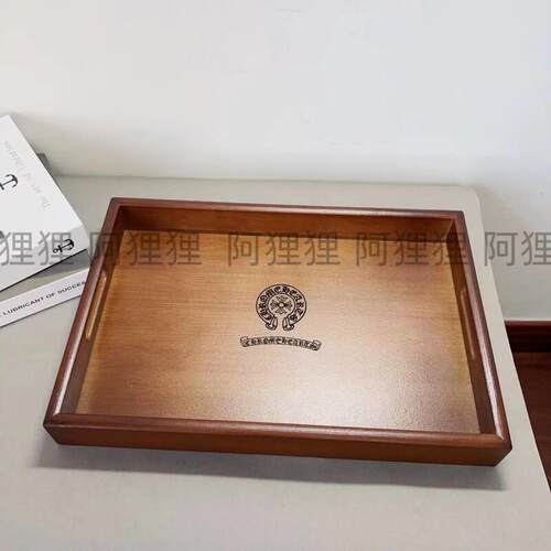 NBHD日式茶盘竹制简约精致胡桃色托盘收纳长方形木质托盘储物首饰