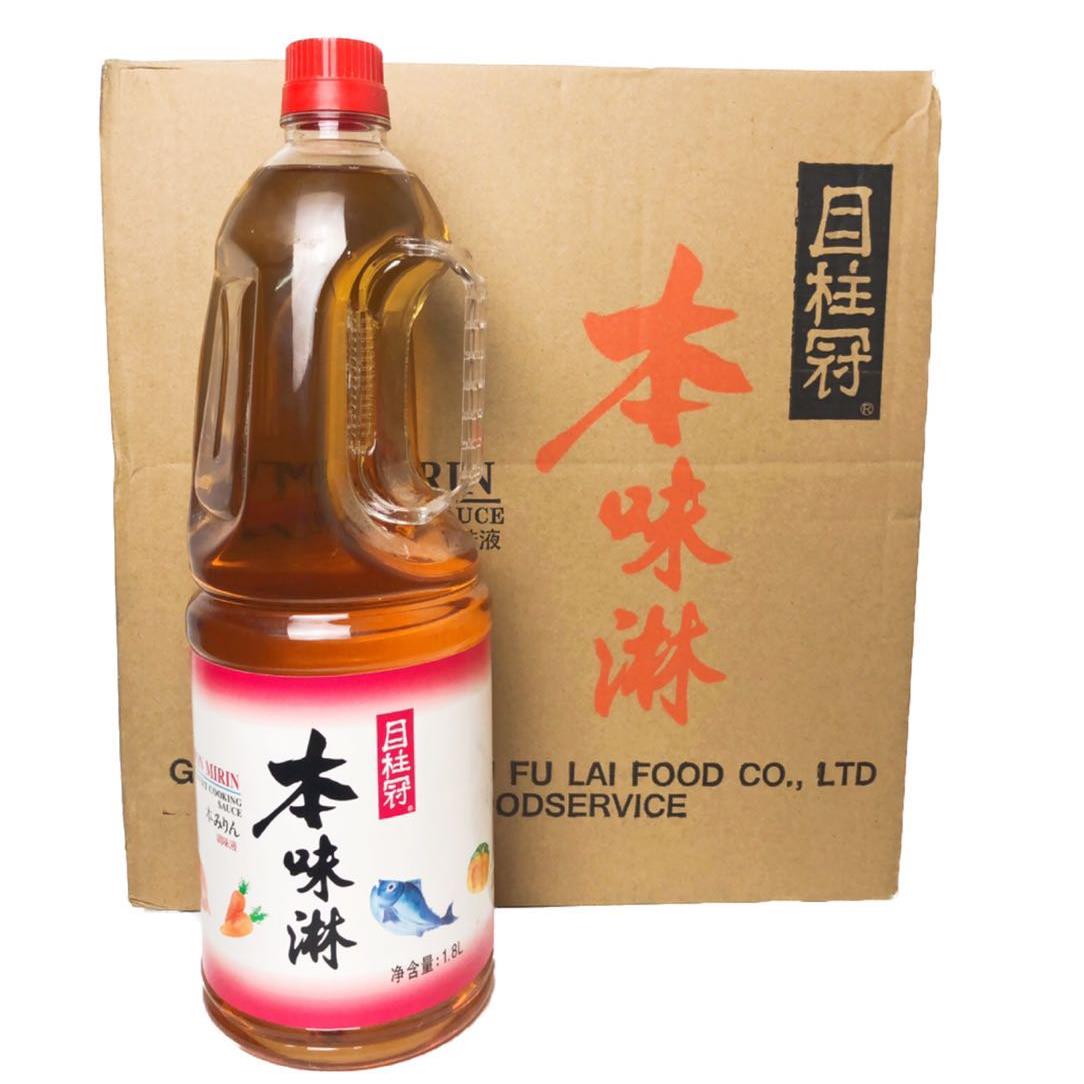 国产目柱冠本味淋1.8L*6瓶味淋酿造酒增色去腥寿司料理饭店商用