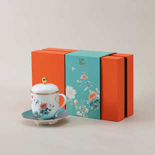 十二花神中式水具套装陶瓷茶壶茶杯杯子套装景德镇办公杯水杯送礼