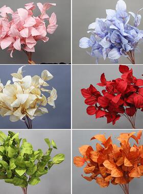 面包叶彷真花婚庆舞台路引打底花婚礼堂装饰假花婚庆布置插花