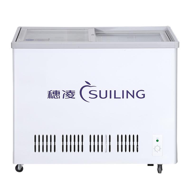 穗凌现货冰柜冷藏冷冻展示柜可冷冻冷藏冰箱保鲜柜卧式商用冰箱