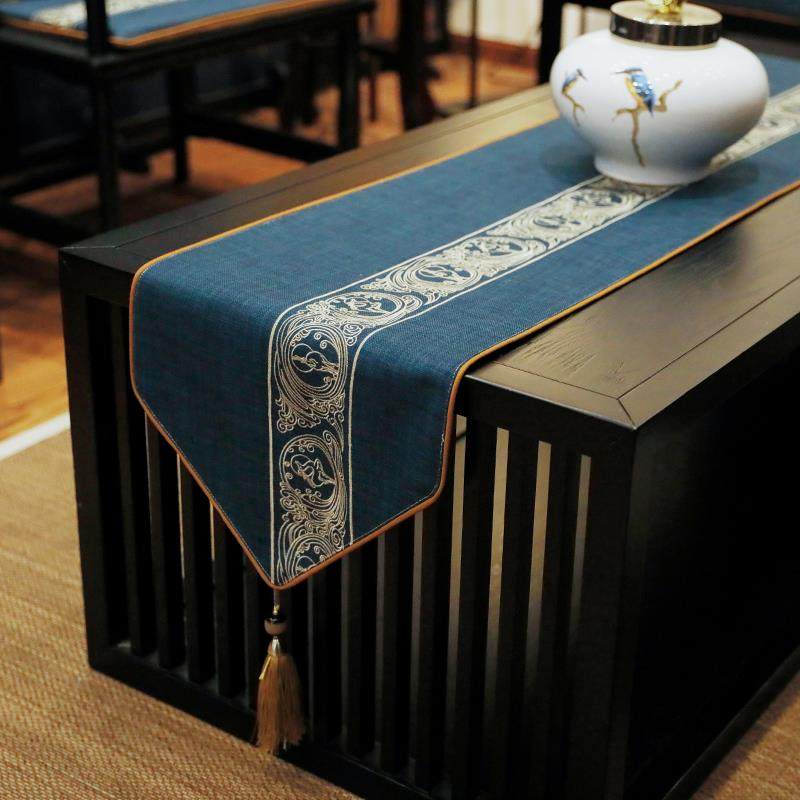 桌旗简约现代禅意茶桌布茶几布茶旗茶席布艺高级感餐桌长条布定制,居家布艺,桌旗,淘宝优惠券,粉丝福利购,淘宝优惠卷