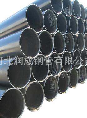 出口API5LX60PSL1焊接钢管外3LPE聚乙烯防腐坡口盖管帽喷标