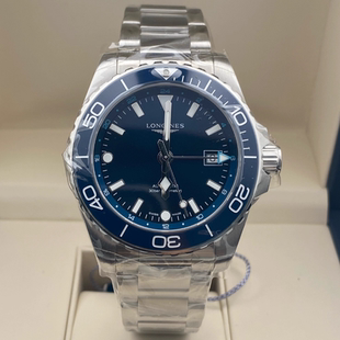 盒证 浪琴康卡斯GMT系列精钢自动机械男表L3.790.4.96.6 9.8新