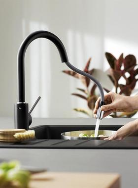 BLANCO铂浪高MIDA-S厨房抽拉式可旋转龙头521455高出水嘴高压镀铬