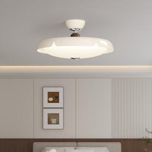 法式 创意护眼灯女孩儿童房间主卧简约吸顶灯 奶油风风扇灯2025新款